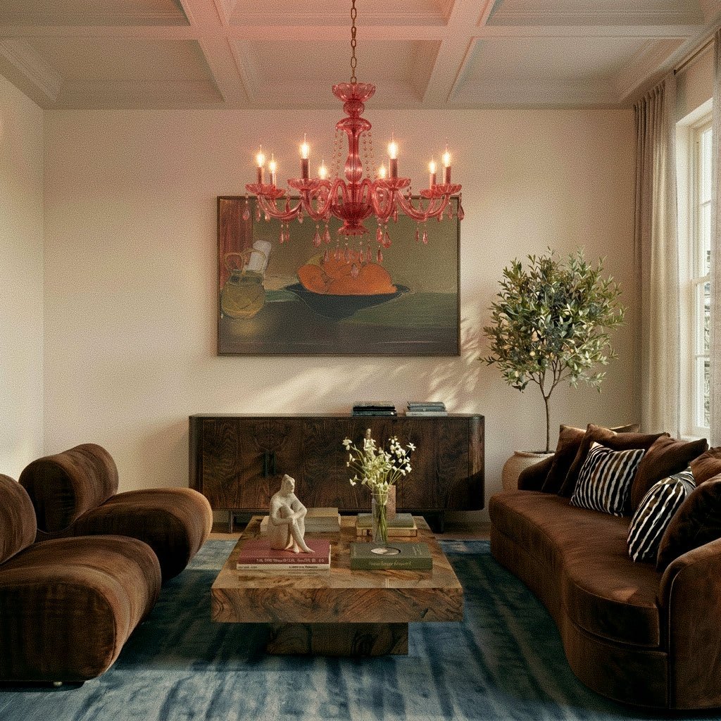 Brigitte Chandelier - Pink - Residence Supply