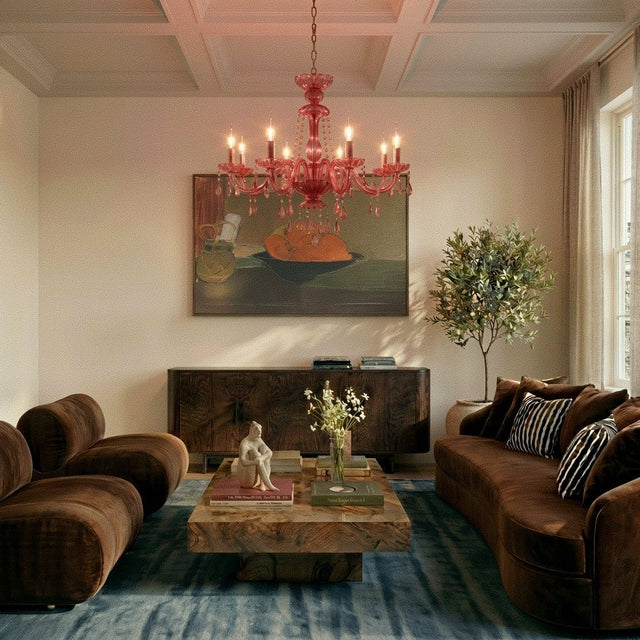 Brigitte Chandelier - Pink - Residence Supply