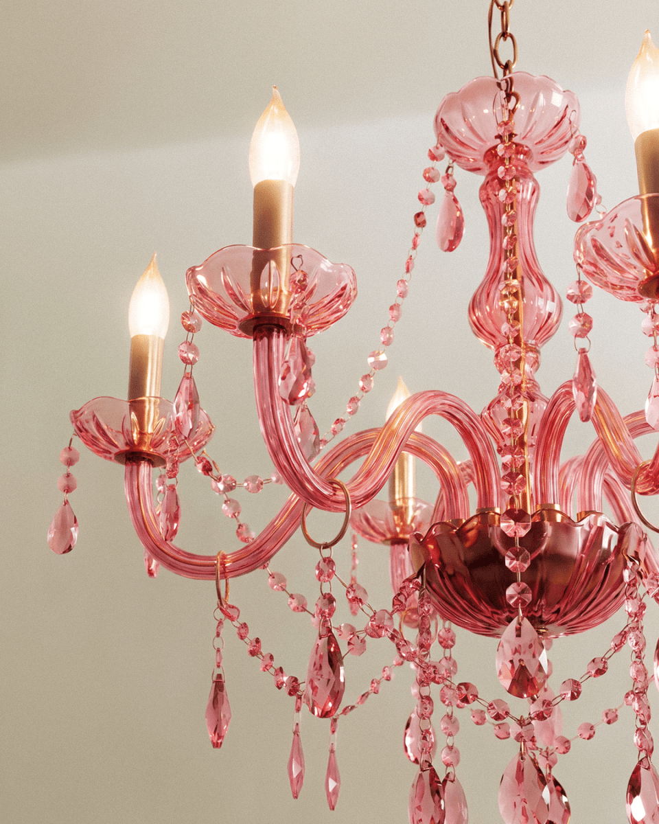 Brigitte Chandelier - Pink - Residence Supply