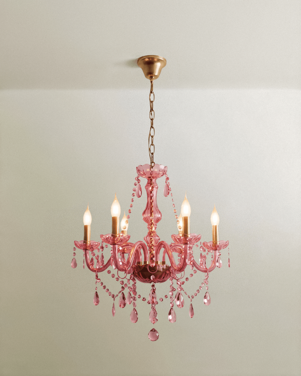 Brigitte Chandelier - Pink - Residence Supply