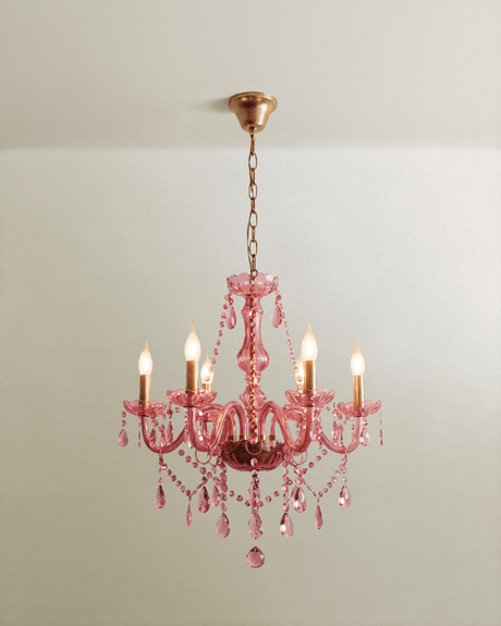 Brigitte Chandelier - Pink - Residence Supply