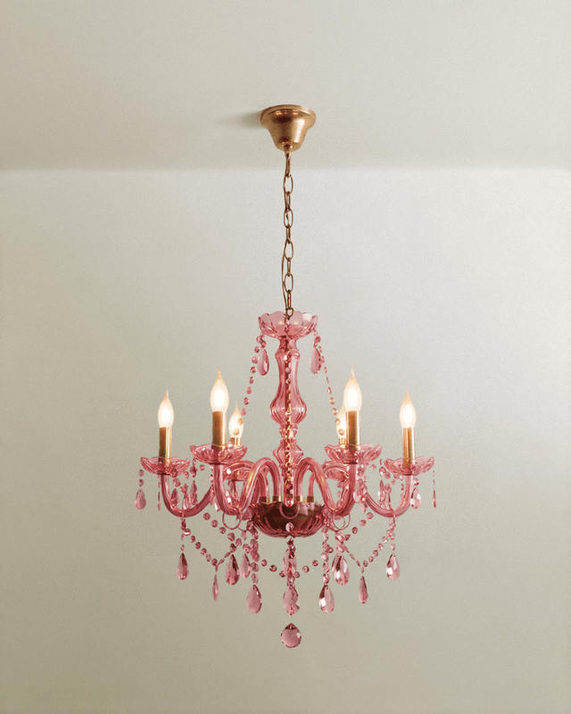 Brigitte Chandelier - Pink - Residence Supply