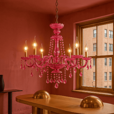 Brigitte Chandelier - Pink - Residence Supply