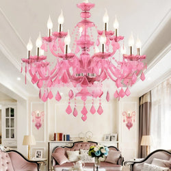 Brigitte Chandelier - Pink - Open Box - Residence Supply