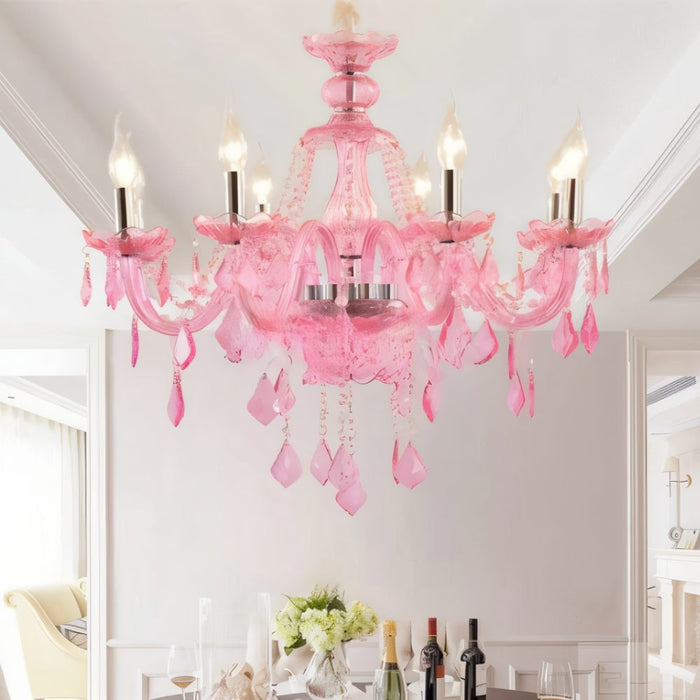 Brigitte Chandelier - Pink - Open Box - Residence Supply