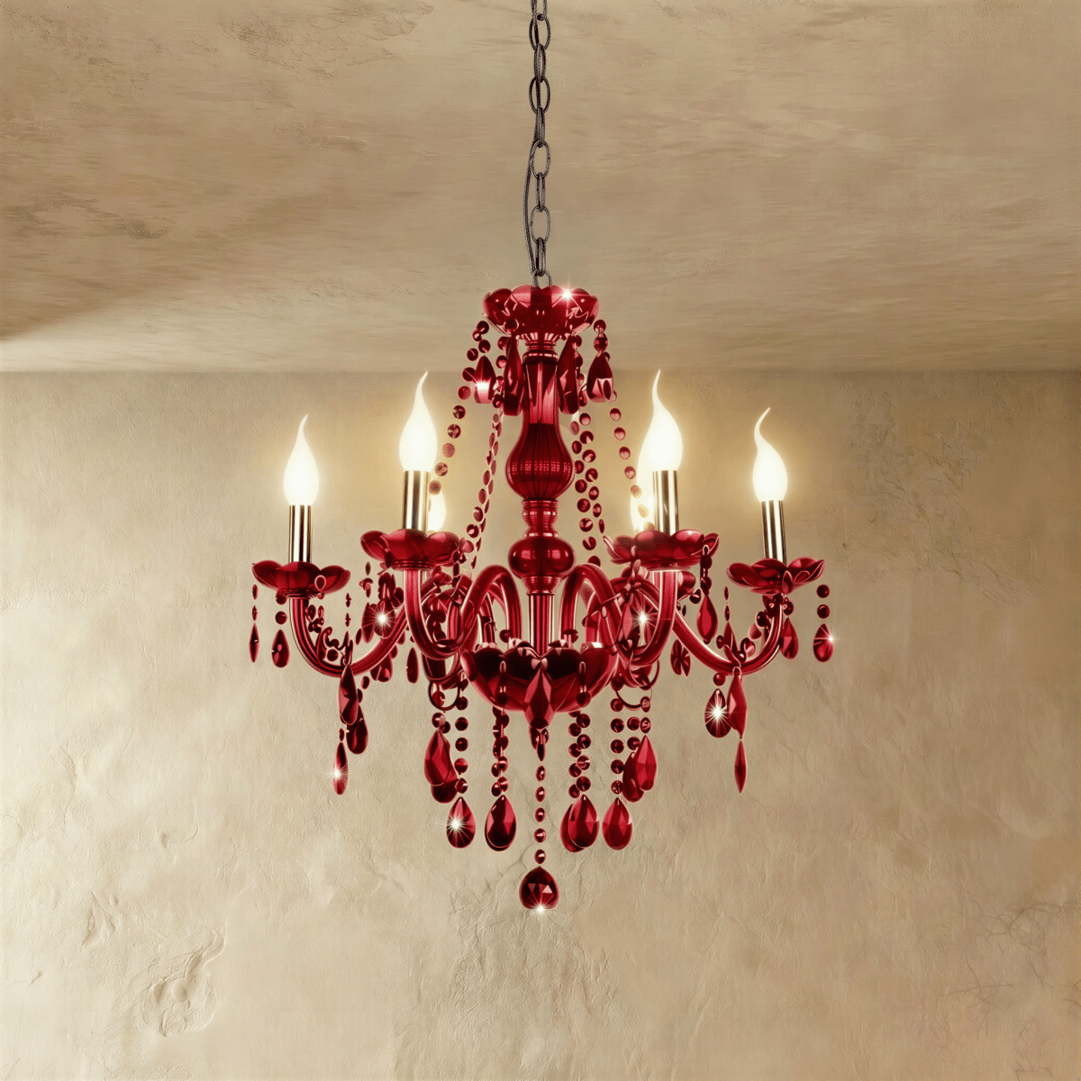 Brigitte Chandelier - Red - Residence Supply