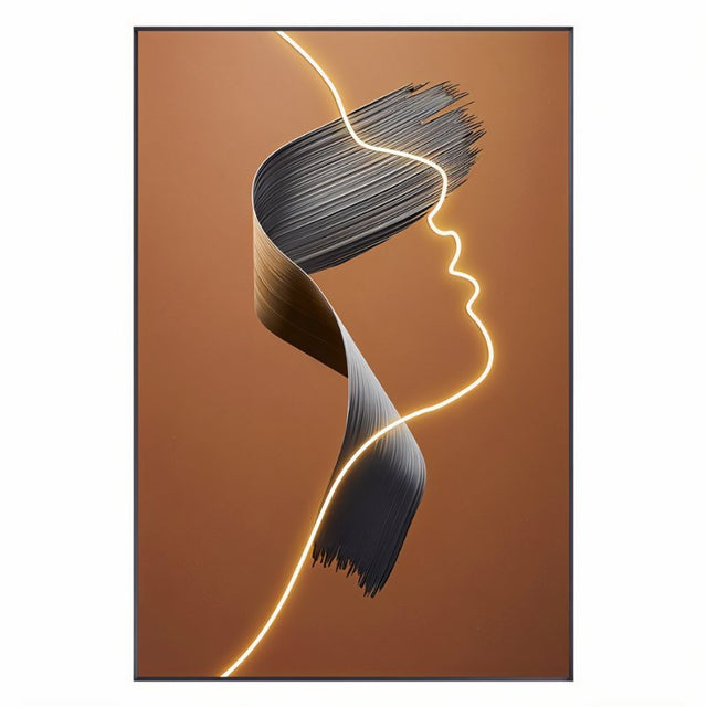 Arte iluminado de trazo de pincel