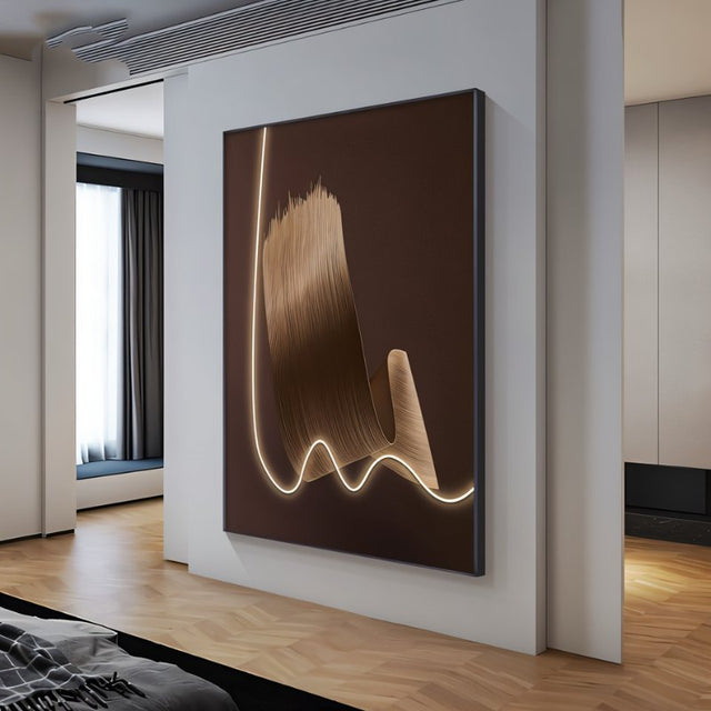 Arte iluminado de trazo de pincel