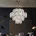 Caelum Alabaster Chandelier Light - Living Room Lighting