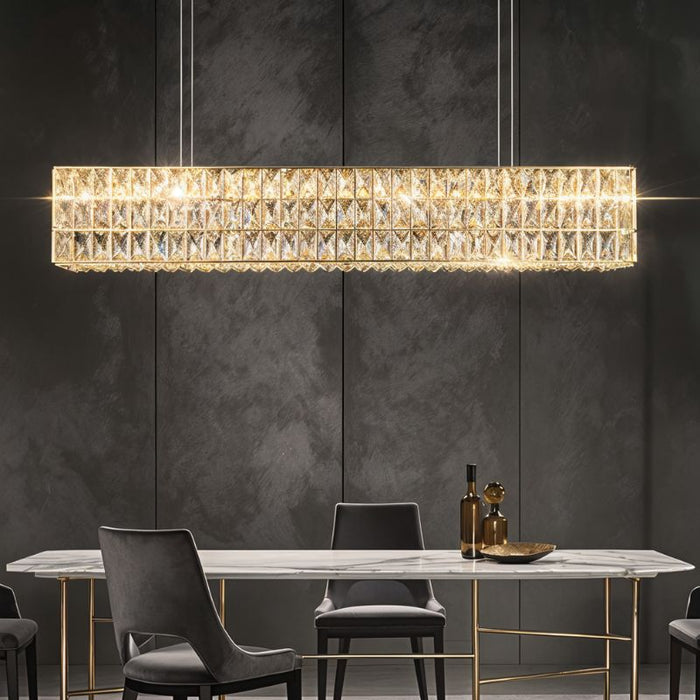 Caixa Modern Chandelier above the Dining Table