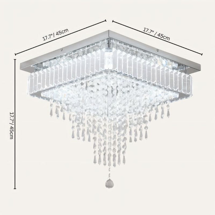Candide Square Ceiling Light Size