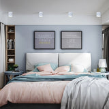 "The Candis Downlight installed in a bedroom, offering soft, ambient lighting that complements the modern design of the room."