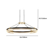 "Black and gold Capli chandelier with dimensions showing 31.4 inches/80 cm diameter and 47.2 inches/120 cm height."