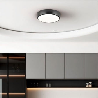 "Modern black ceiling light with a sleek design, crafted from durable materials, ideal for contemporary spaces"