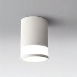 "White ceiling light with a sleek, minimalist design, providing bright, soft illumination for living rooms, kitchens, or bedrooms."