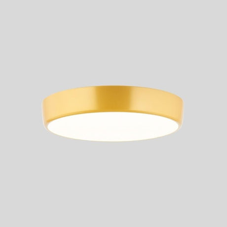 "Vibrant yellow ceiling light with a modern design, perfect for adding a pop of color to modern interiors"