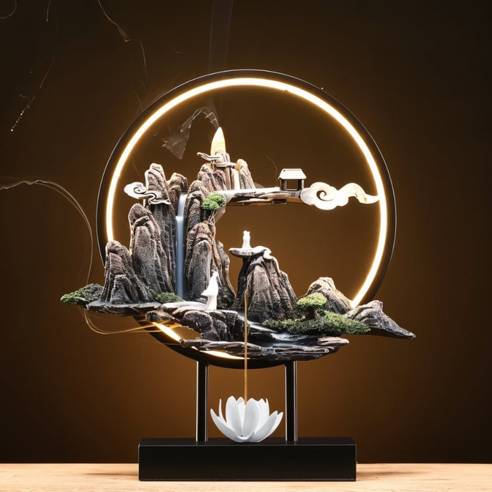 Celestial Monk Incense Burner Table Lamp - Residence Supply