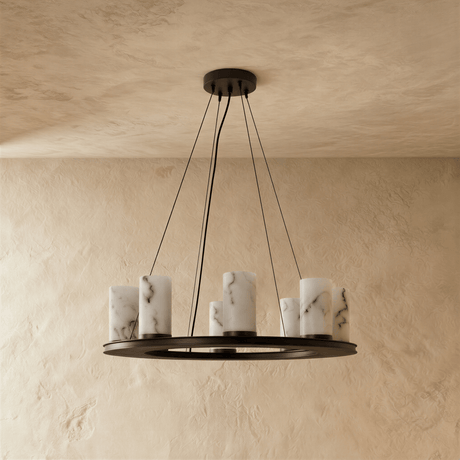 Centrum Round Alabaster Chandelier - Residence Supply