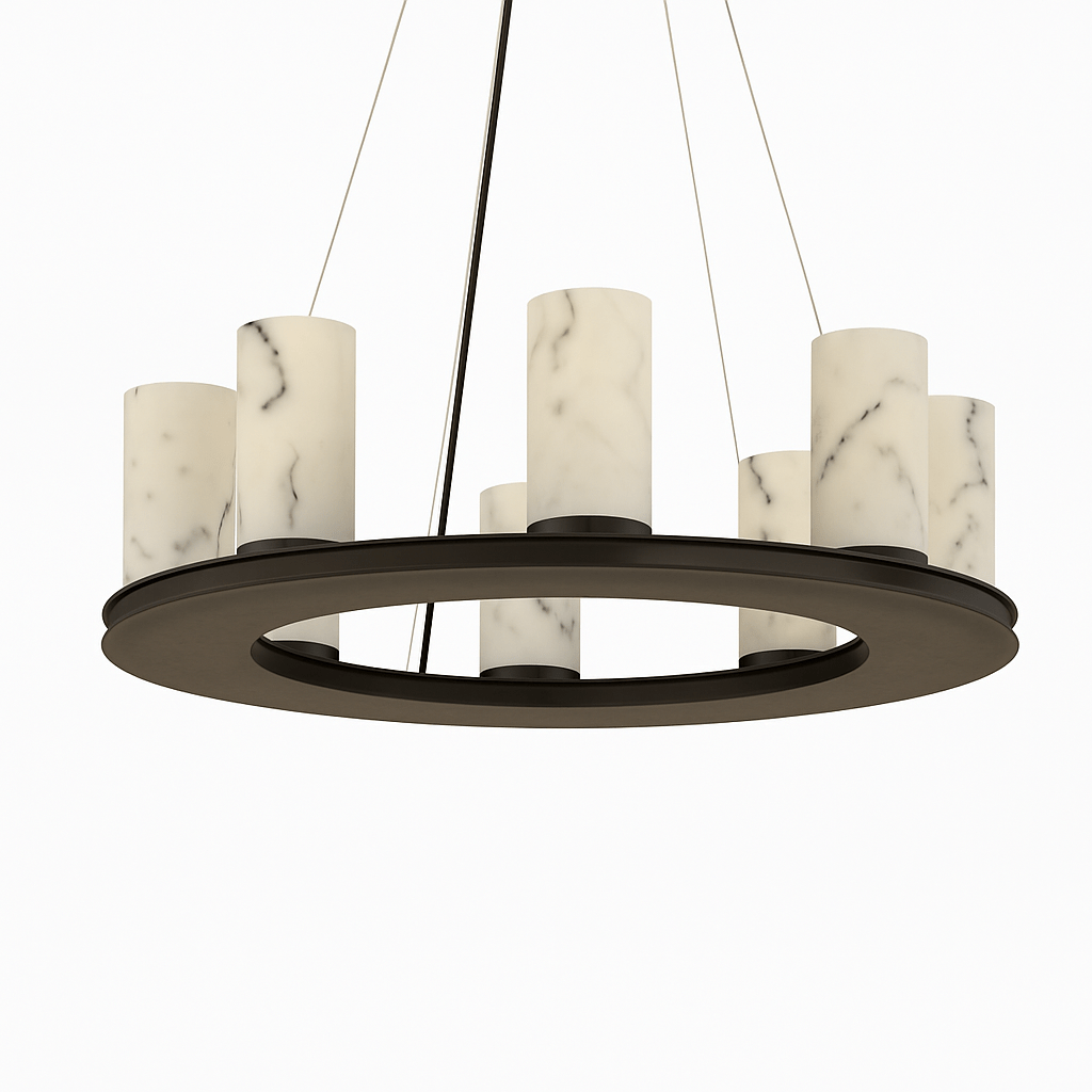 Centrum Round Alabaster Chandelier - Residence Supply