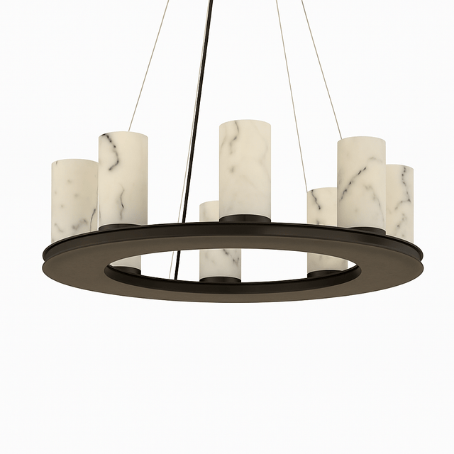 Centrum Round Alabaster Chandelier - Residence Supply