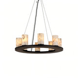 Centrum Round Alabaster Chandelier
