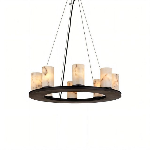 Centrum Round Alabaster Chandelier