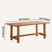 Cerasus Dining Table Size Chart