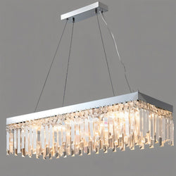 Chris Crystal Linear Chandelier - Contemporary Lighting