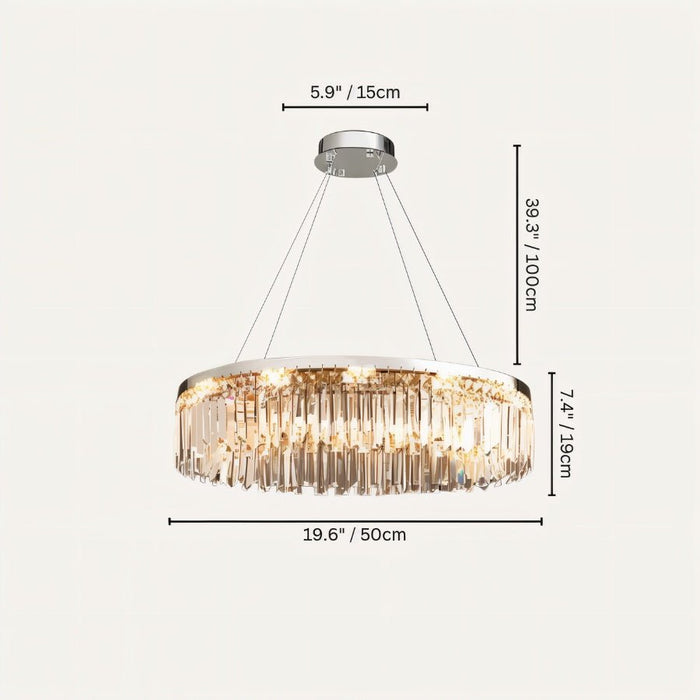 Chris Crystal Round Chandelier - Residence Supply