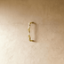 Curved cabinet pull with brushed nickel finish, front view on white background, 6.2 inches wide by 1.5 inches tall.