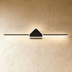 Top-down view of a modern linear ceiling light fixture with brushed metal finish on white background, 35.8 inches wide.