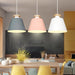 Color Block Cone Pendant Light - Modern Lighting for Dining Table