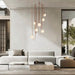 Corium Leather Glass Chandelier - Residence Supply