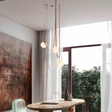 Corium Leather Glass Chandelier - Residence Supply