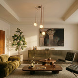 Corium Leather Glass Chandelier - Residence Supply