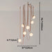 Corium Leather Glass Chandelier - Residence Supply