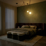 Corium Leather Glass Chandelier - Residence Supply