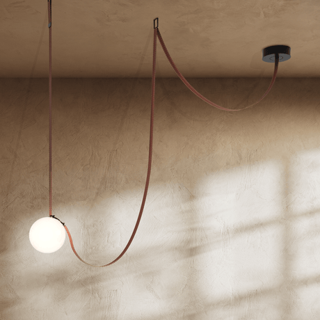 Corium Leather Glass Chandelier - Residence Supply