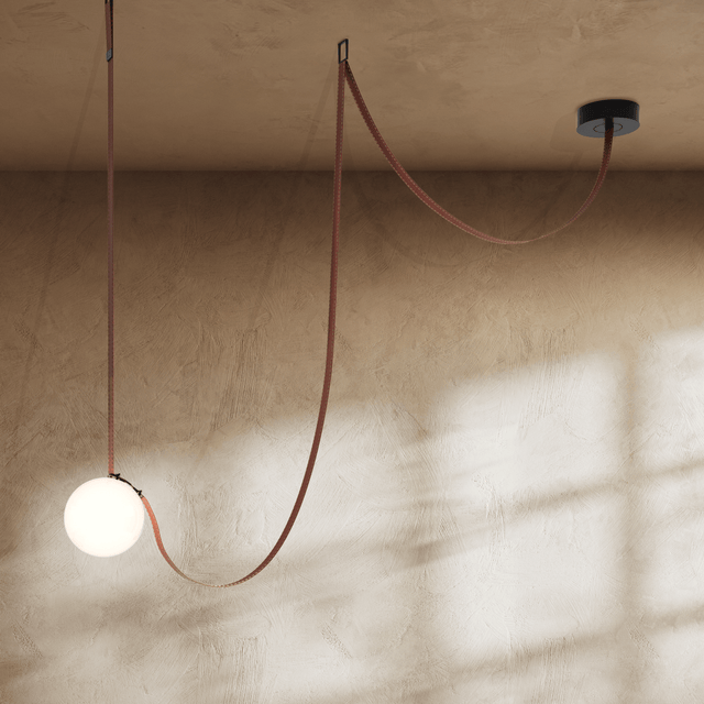 Corium Leather Glass Chandelier - Residence Supply