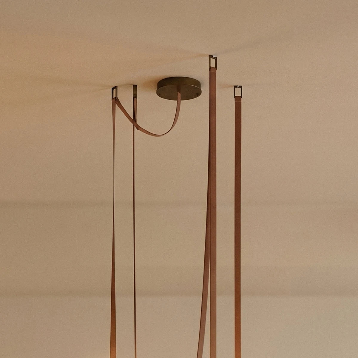 Corium Leather Glass Chandelier - Residence Supply