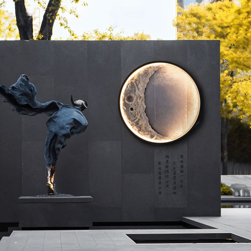 Arte iluminado de luna creciente