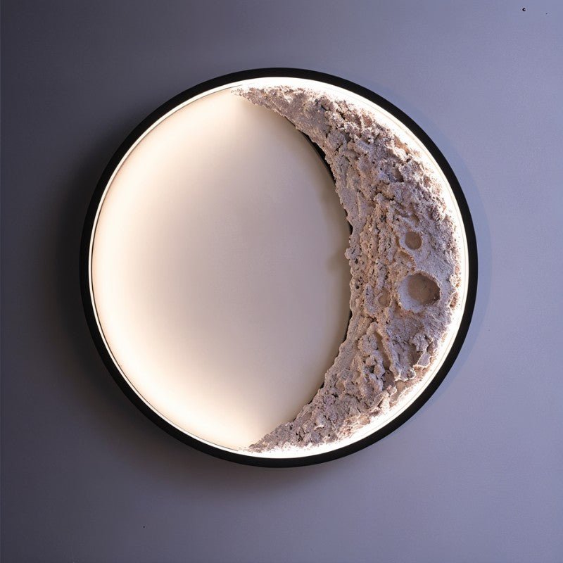 Arte iluminado de luna creciente