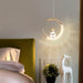 Crescent Pendant Light - Modern Lighting for Bedroom