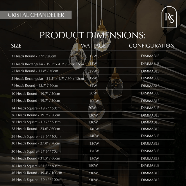 Cristal Chandelier - Residence Supply