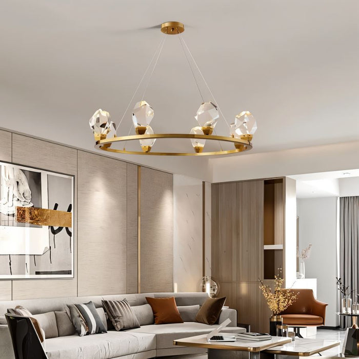 Cristal Round Chandelier - Living Room Lighting
