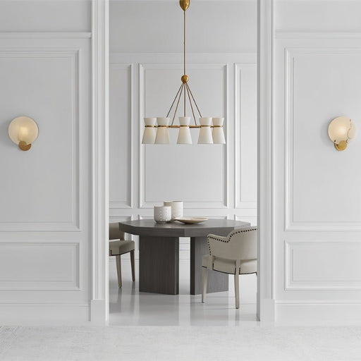 Cruim Alabaster Wall Sconce - Contemporary Lighting for Living Room