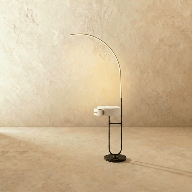 Curva Side Table & Lamp - Residence Supply