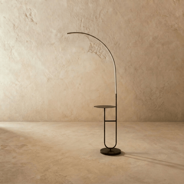 Curva Side Table & Lamp - Residence Supply