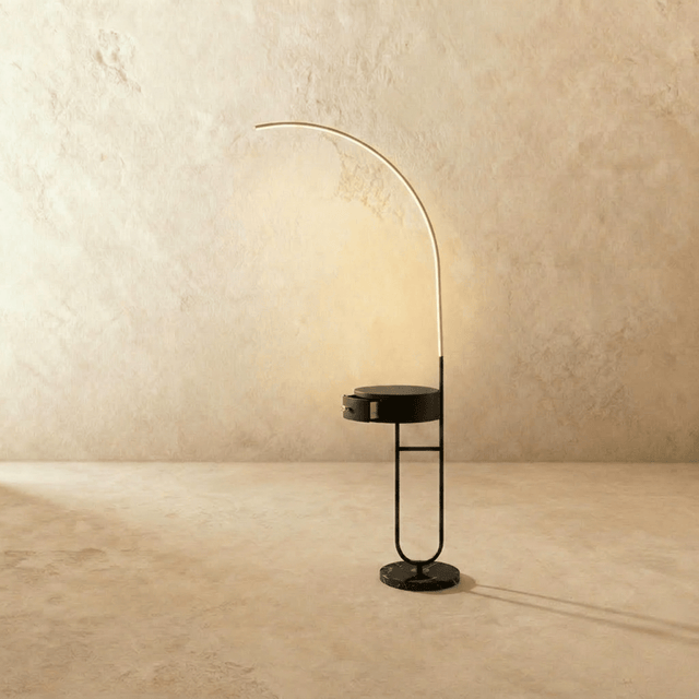 Curva Side Table & Lamp - Residence Supply