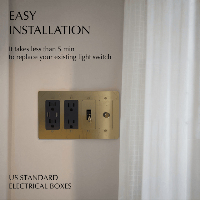Custom Brass Light Switch (Build Your Own) - Residence Supply